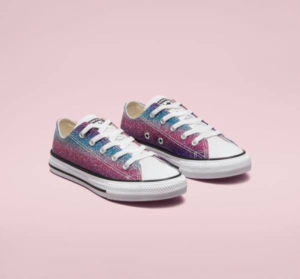 Purple glitter store chuck taylors