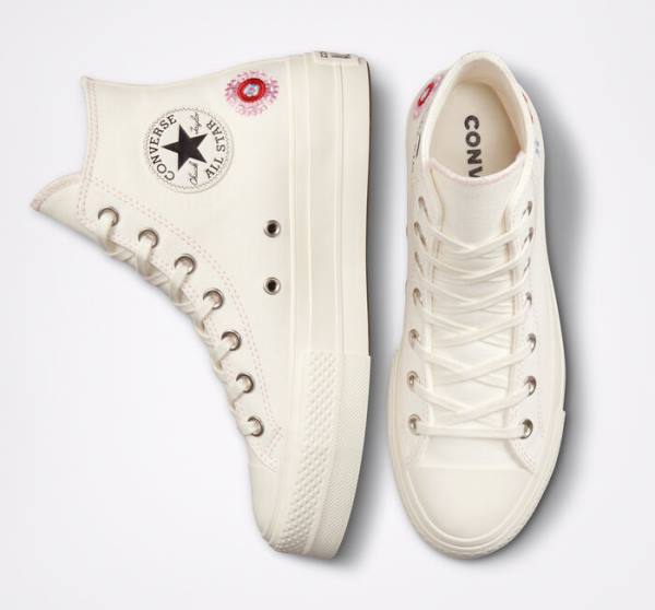 Converse Chuck 70 Hi Sneakers with Flower Embroidery