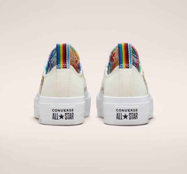 Chuck taylor all star rainbow platform low clearance top